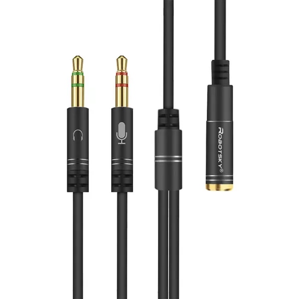 3.5mm Jack Microphone Headset Audio Splitter Cable Female to 2 Male Headphone Mic Aux Extension Cables For phone Computer Cabo
3.5mm Jack Microphone Headset Audio Splitter Cable Female to 2 Male Headphone Mic Aux Extension Cables For phone Computer Cabo