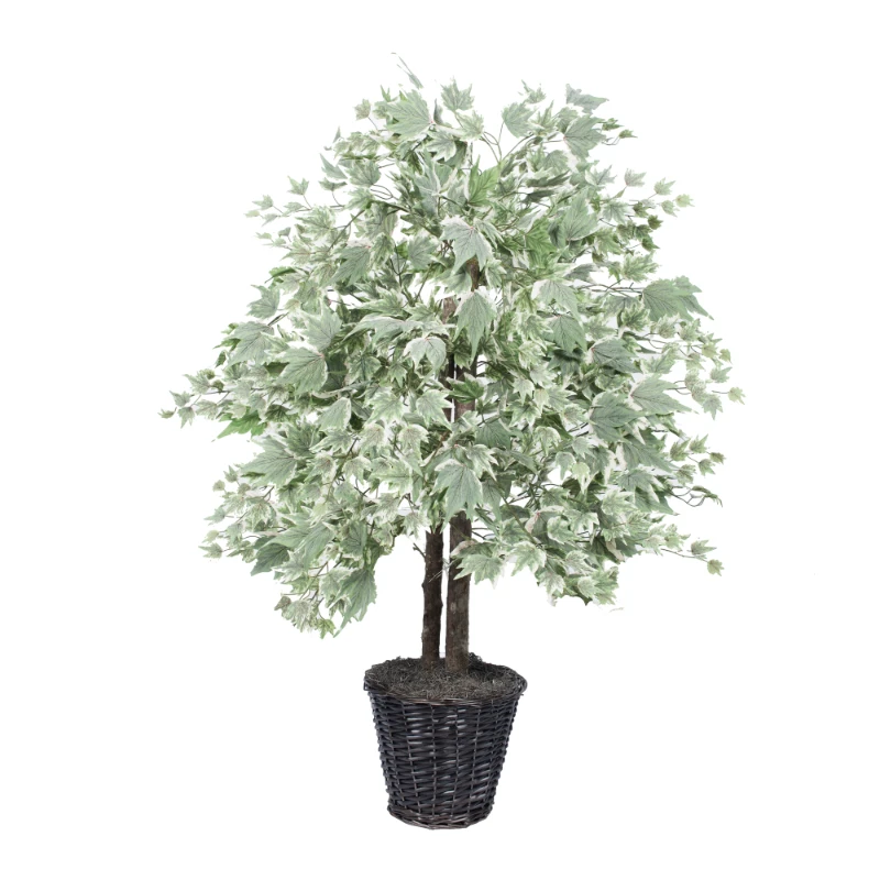 Everyday 4' Artificial Silver Maple Bush In A Rattan Basket - Realistic Indoor Greenery Decor - Faux Potted Decoration For Home
Everyday 4' Artificial Silver Maple Bush In A Rattan Basket - Realistic Indoor Greenery Decor - Faux Potted Decoration For Home