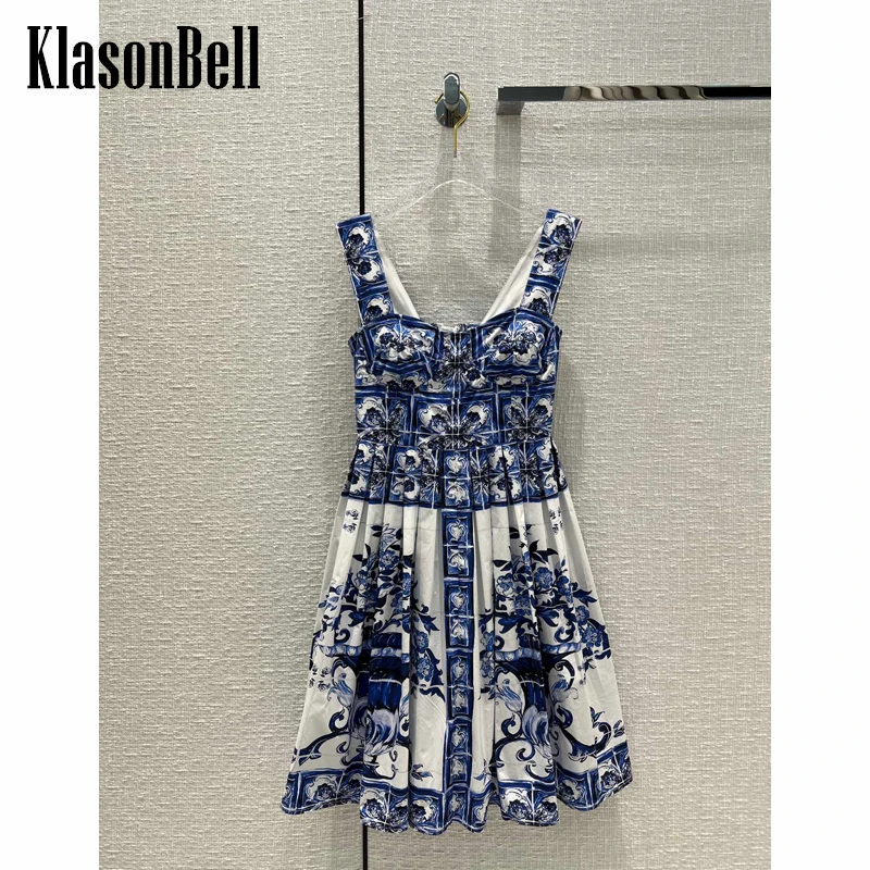 7.4 KlasonBell Temperament Print Square Collar Sleeveless Cotton Collect Waist Dress Women
7.4 KlasonBell Temperament Print Square Collar Sleeveless Cotton Collect Waist Dress Women