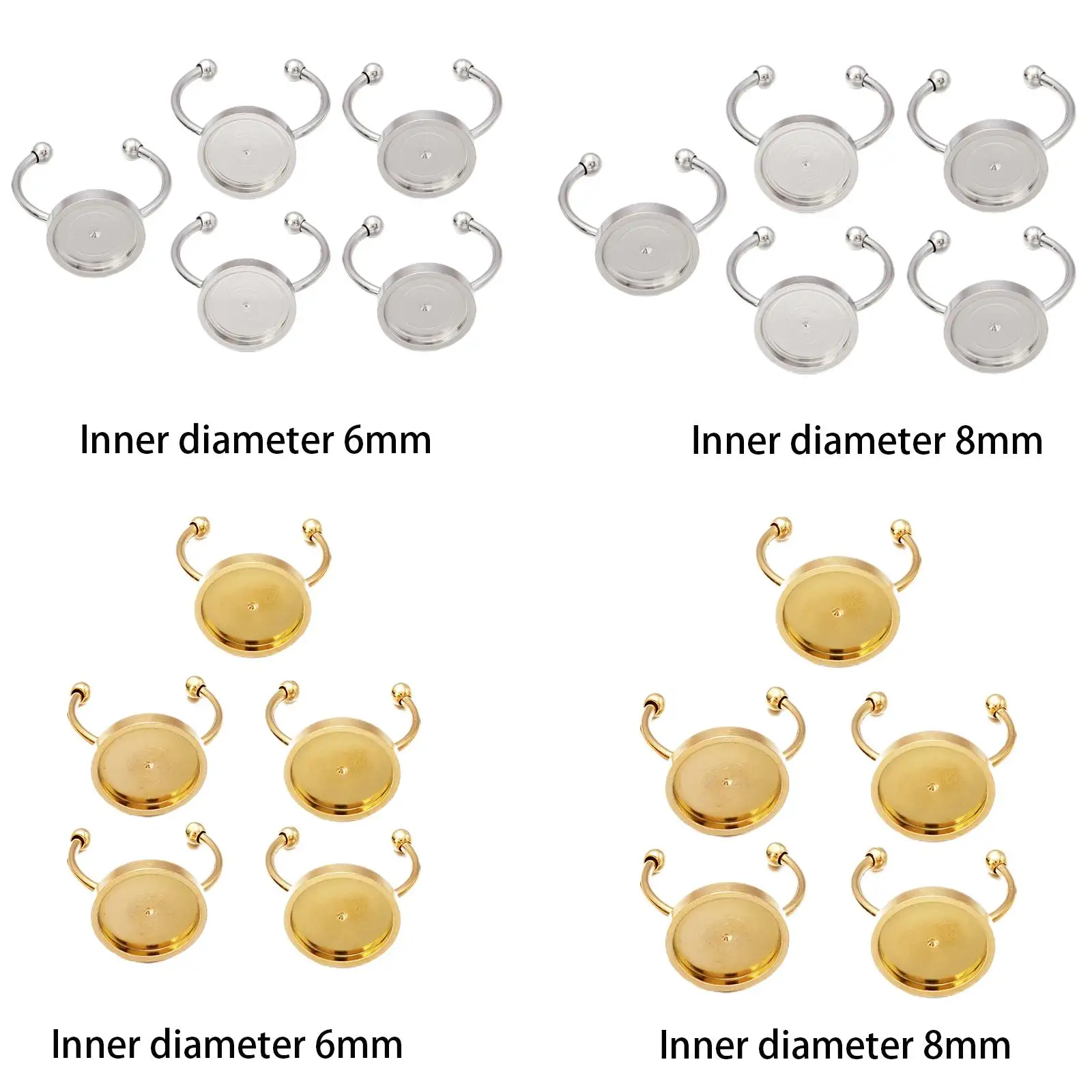 Основание для колец из нержавеющей стали, 5 шт.
Основание для колец из нержавеющей стали, 5 шт.