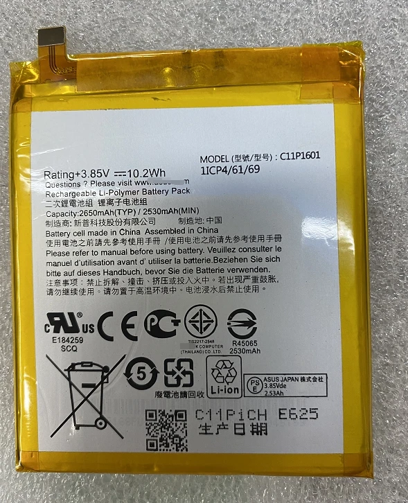 For ASUS Zenfone3 5.2-Inch Battery Asus Ze520kl Mobile Phone C11p1601 Battery
For ASUS Zenfone3 5.2-Inch Battery Asus Ze520kl Mobile Phone C11p1601 Battery