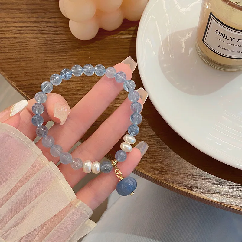 Sky Blue~Super Immortal Light Luxury niche design Sweet Sea Blue Treasure Crystal Bracelet INS Fresh Pink Flower Bract Bracelet
Sky Blue~Super Immortal Light Luxury niche design Sweet Sea Blue Treasure Crystal Bracelet INS Fresh Pink Flower Bract Bracelet