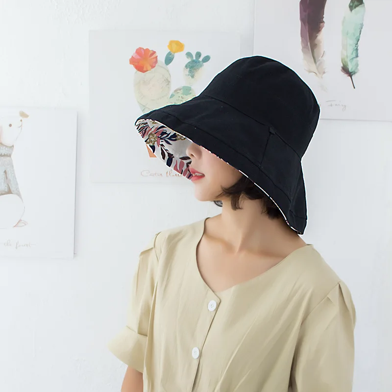Bucket Hats Women's Korean Style Trendy and Versatile Japanese Style Large Brim Sun Shading and Sunscreen Double-sided Basin Hat
Bucket Hats Women's Korean Style Trendy and Versatile Japanese Style Large Brim Sun Shading and Sunscreen Double-sided Basin Hat