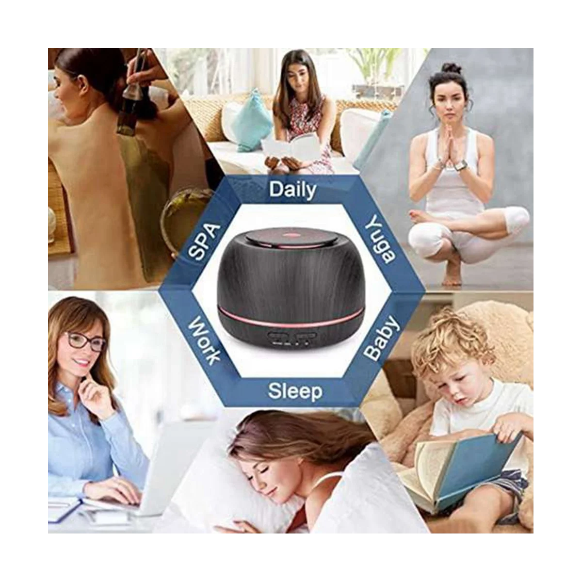 300ML Aromas Essential Oil Diffuser,8 Hours Cool Mist Diffuser with Remote Control,USB-C, 7 Color Humidifier for Home D
300ML Aromas Essential Oil Diffuser,8 Hours Cool Mist Diffuser with Remote Control,USB-C, 7 Color Humidifier for Home D