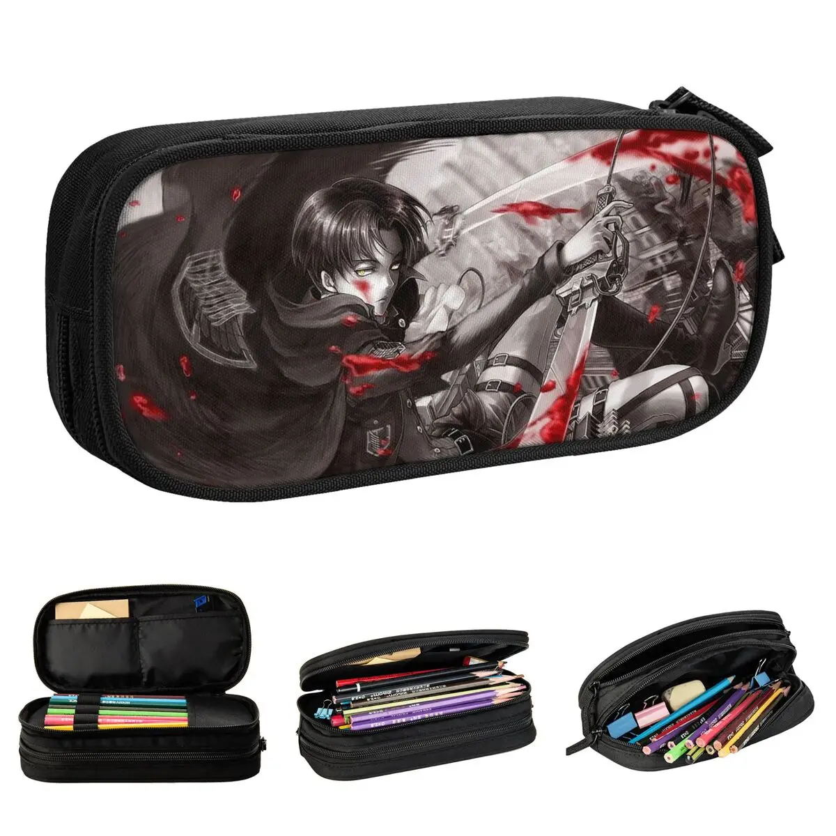 New Eren Attack On Titan Pencil Case Anime Pencil Pouch Pen Box for Student Large Storage Bag Students School Zipper Stationery
New Eren Attack On Titan Pencil Case Anime Pencil Pouch Pen Box for Student Large Storage Bag Students School Zipper Stationery