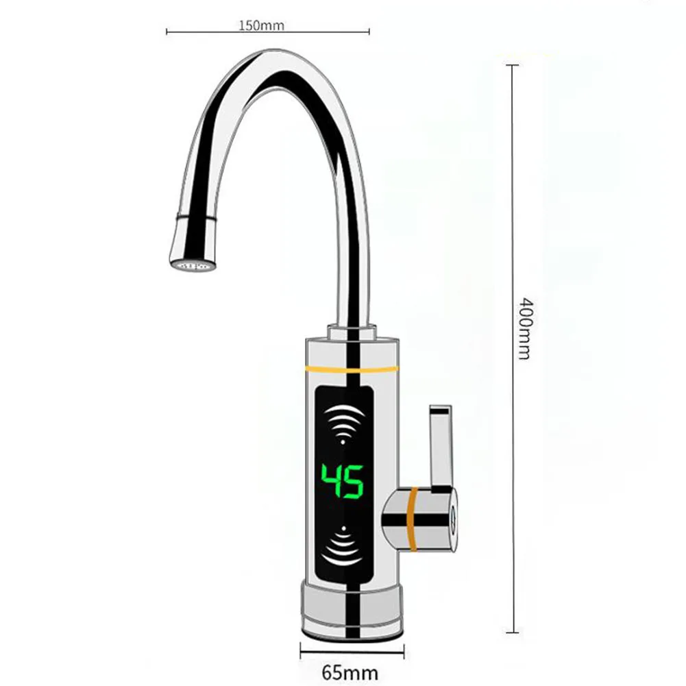 Heater Faucet Hot Water Silver Stainless Steel 3000W 360° Rotate 40*15cm Bathroom Instant Electric Heating Tap
Heater Faucet Hot Water Silver Stainless Steel 3000W 360° Rotate 40*15cm Bathroom Instant Electric Heating Tap