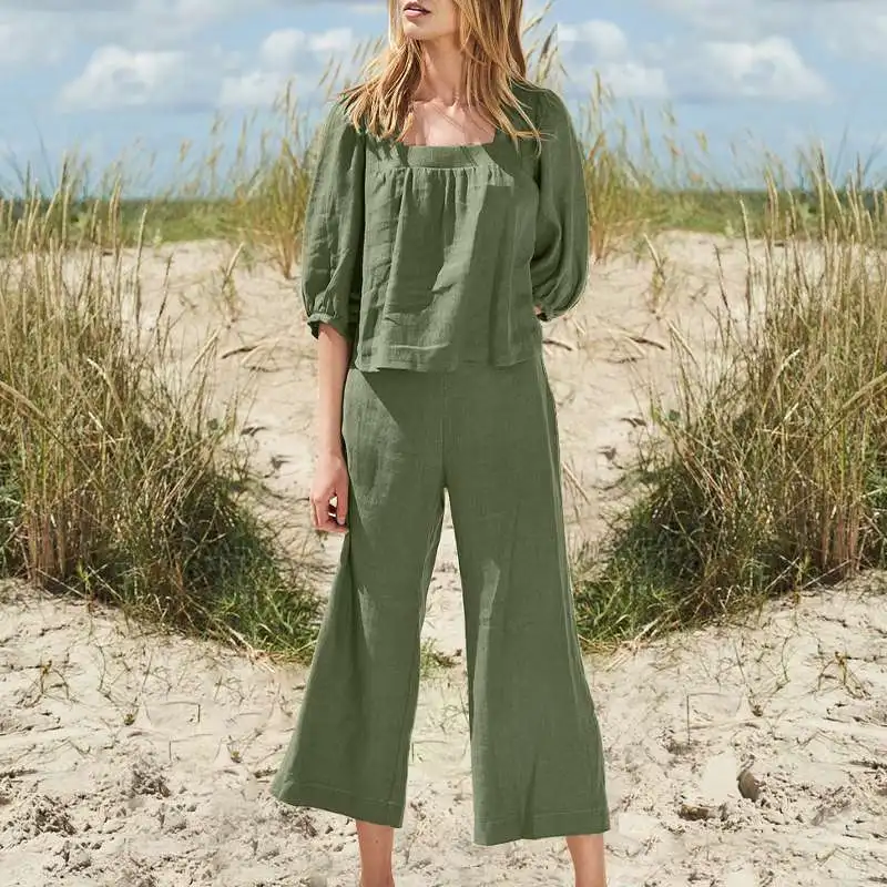 Spring Women's Suits Tracksuit Long Sleeve Shirt Loose Pants Set Female Casual Elegant Ladies Solid Vintage Pants Set
Spring Women's Suits Tracksuit Long Sleeve Shirt Loose Pants Set Female Casual Elegant Ladies Solid Vintage Pants Set
