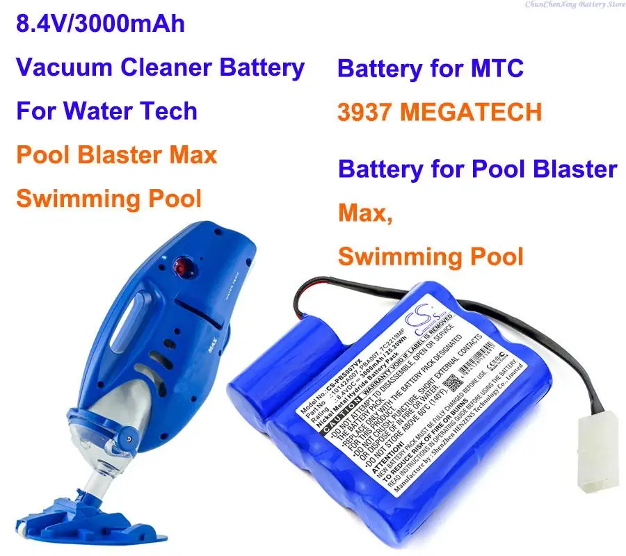 Аккумулятор Cameron Sino 3000 мАч для MTC 3937 MEGATECH, для Water Tech/Blaster Max, бассейн
Аккумулятор Cameron Sino 3000 мАч для MTC 3937 MEGATECH, для Water Tech/Blaster Max, бассейн