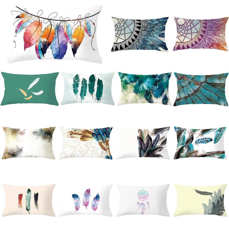 30x50cm Feather Print Pillowcase Home Polyester Pillowcase Decorative Sofa Cushions Pillowcover Home Decor Sofa Bedroom Decorati
30x50cm Feather Print Pillowcase Home Polyester Pillowcase Decorative Sofa Cushions Pillowcover Home Decor Sofa Bedroom Decorati