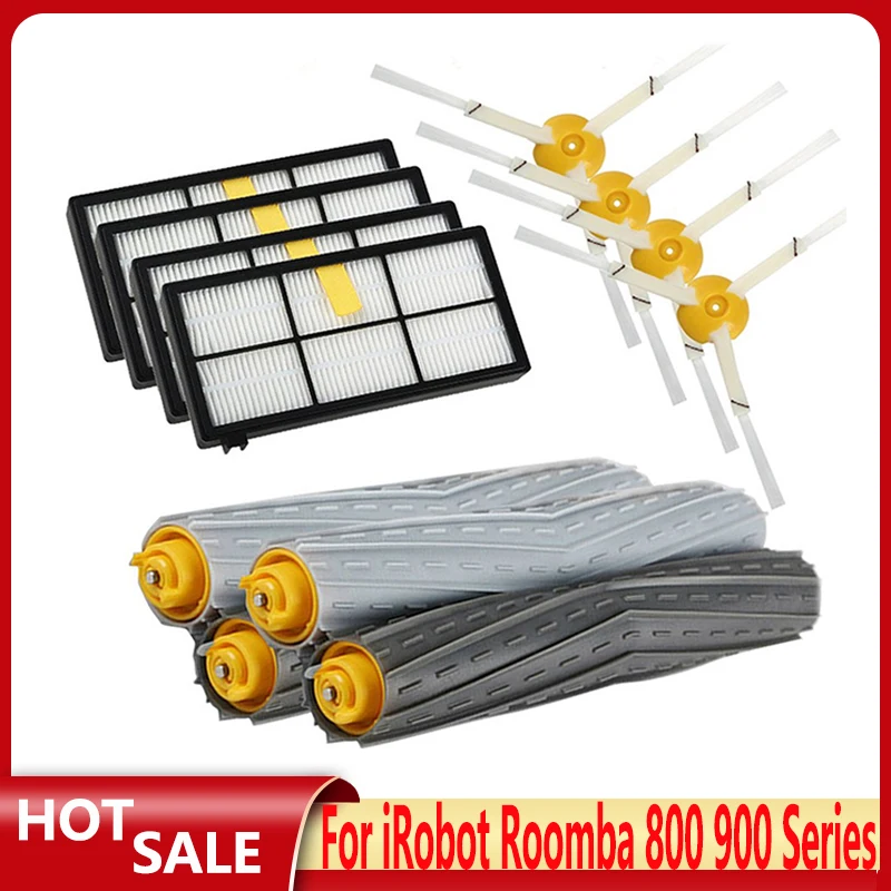 

HEPA Filters Main Side Brushes Replacement Spare Parts Kit For IRobot Roomba 980 990 900 896 886 870 865 866 800 Accessories Kit