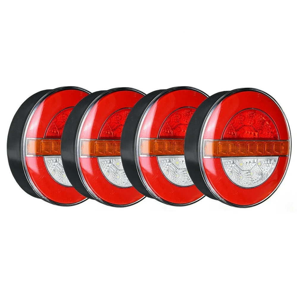 4X 12-24V LED Trailer Truck Tail Light Brake Light DRL Flow Turn Signal Lamp Strobe Light Car Boat Bus Van Caravan Lorry
4X 12-24V LED Trailer Truck Tail Light Brake Light DRL Flow Turn Signal Lamp Strobe Light Car Boat Bus Van Caravan Lorry