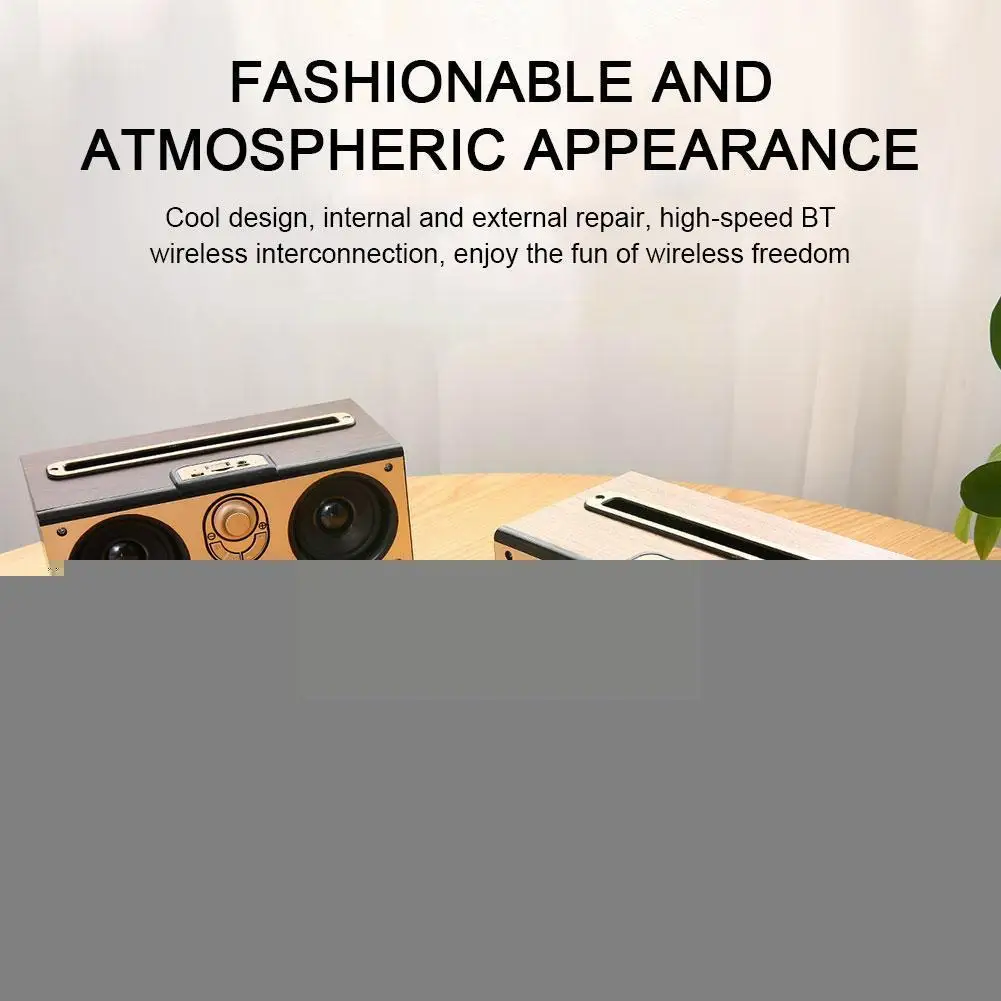 Retro Wireless Bluetooth Speaker Portable Dual Audio Radio Music Boombox Wall Center Home Theater Computer Subwoofer Q0n6
Retro Wireless Bluetooth Speaker Portable Dual Audio Radio Music Boombox Wall Center Home Theater Computer Subwoofer Q0n6
