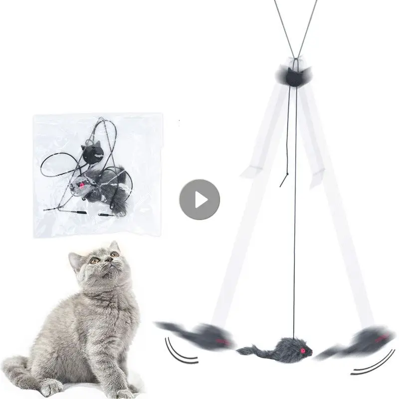 Pet Cat Bell The Dangle Faux Mouse Feather Rod Roped Funny Fun Playing Toy Funny Fishing Rod Game Wand Feather Stick Toy For Cat
Pet Cat Bell The Dangle Faux Mouse Feather Rod Roped Funny Fun Playing Toy Funny Fishing Rod Game Wand Feather Stick Toy For Cat