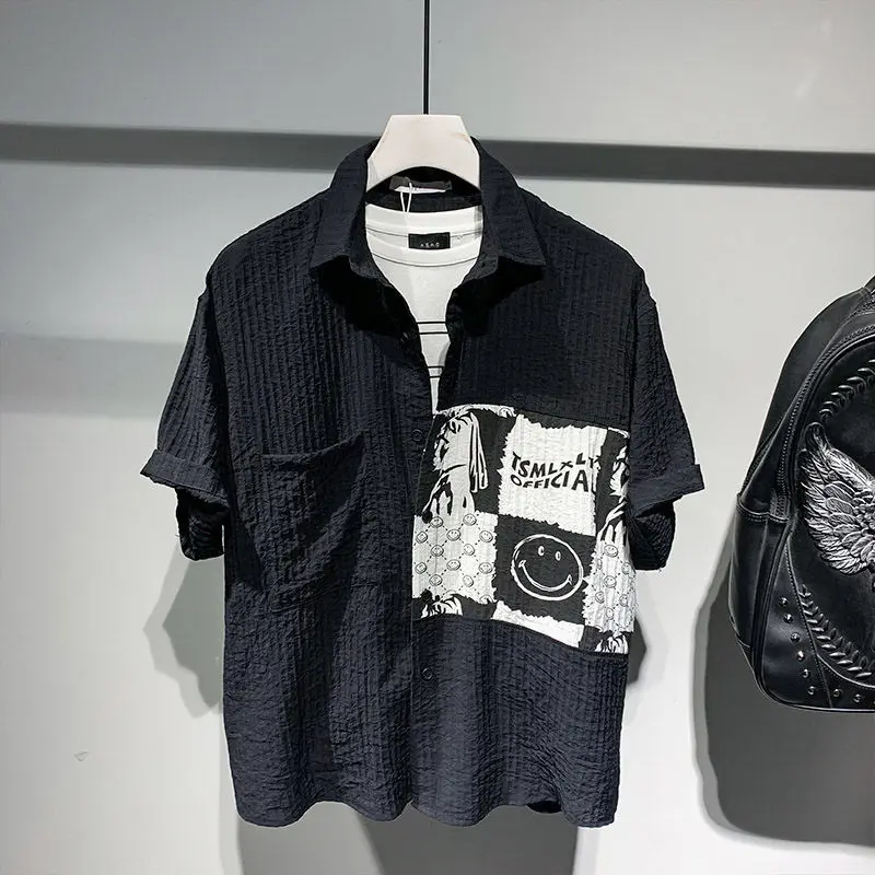 Summer Shirts Clothes Short-sleeved T-shirts Men's 2022 New Trendy Tops All-match Handsome Trendy Shirts T-shirts
Summer Shirts Clothes Short-sleeved T-shirts Men's 2022 New Trendy Tops All-match Handsome Trendy Shirts T-shirts