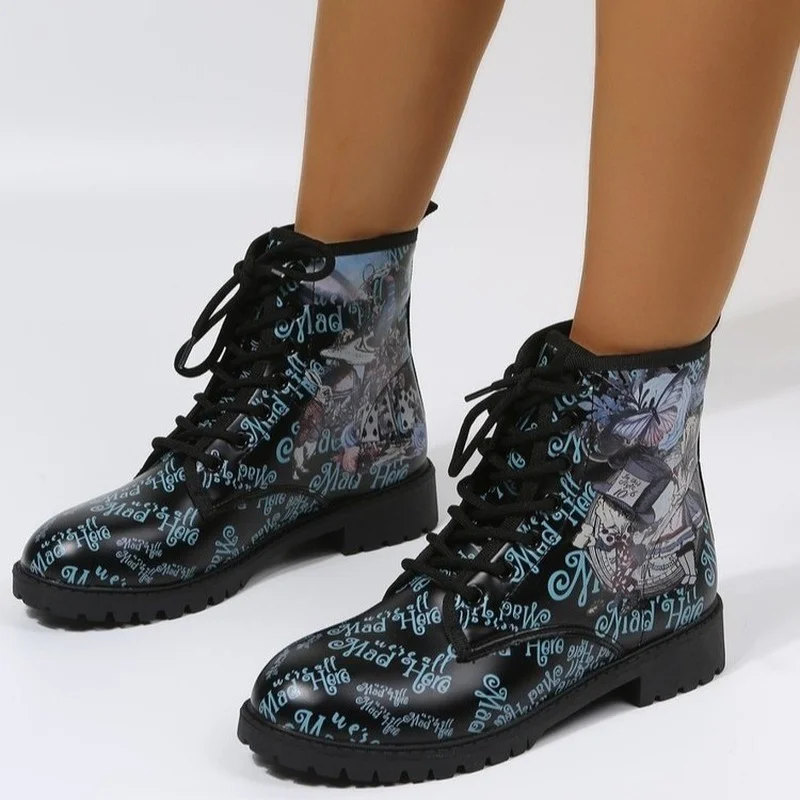 Fashion large size boots 2022 autumn and winter new casual mid-tube lace-up knight boots women's boots
Fashion large size boots 2022 autumn and winter new casual mid-tube lace-up knight boots women's boots
