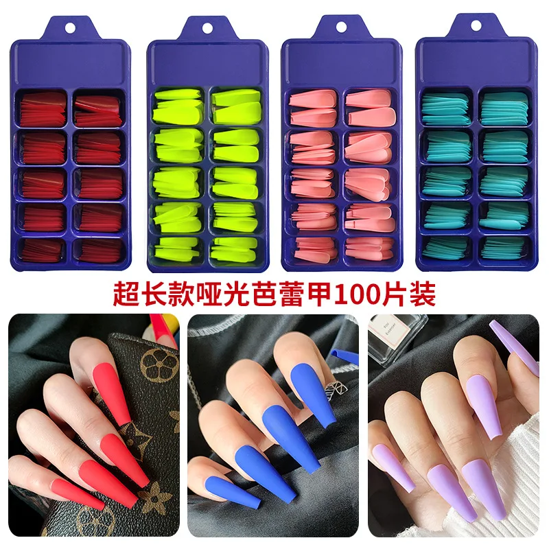 100 Pieces of Matte Matte Super Long Fake Nails Pressed on The Nail Design Art Long Tip Fake Nail
100 Pieces of Matte Matte Super Long Fake Nails Pressed on The Nail Design Art Long Tip Fake Nail