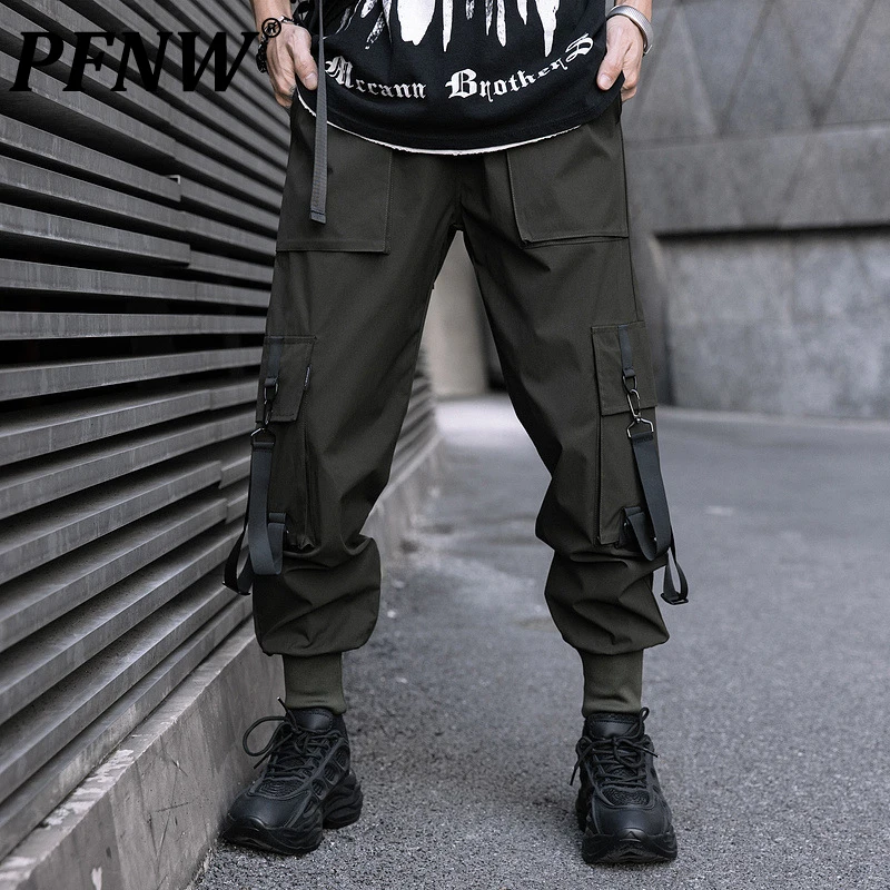 PFNW Autumn New Men's Darkwear Functional Techwear Cargo Pants Fashion Sports Versatile Drawstring Ribbon Harun Trousers 12Z1785
PFNW Autumn New Men's Darkwear Functional Techwear Cargo Pants Fashion Sports Versatile Drawstring Ribbon Harun Trousers 12Z1785