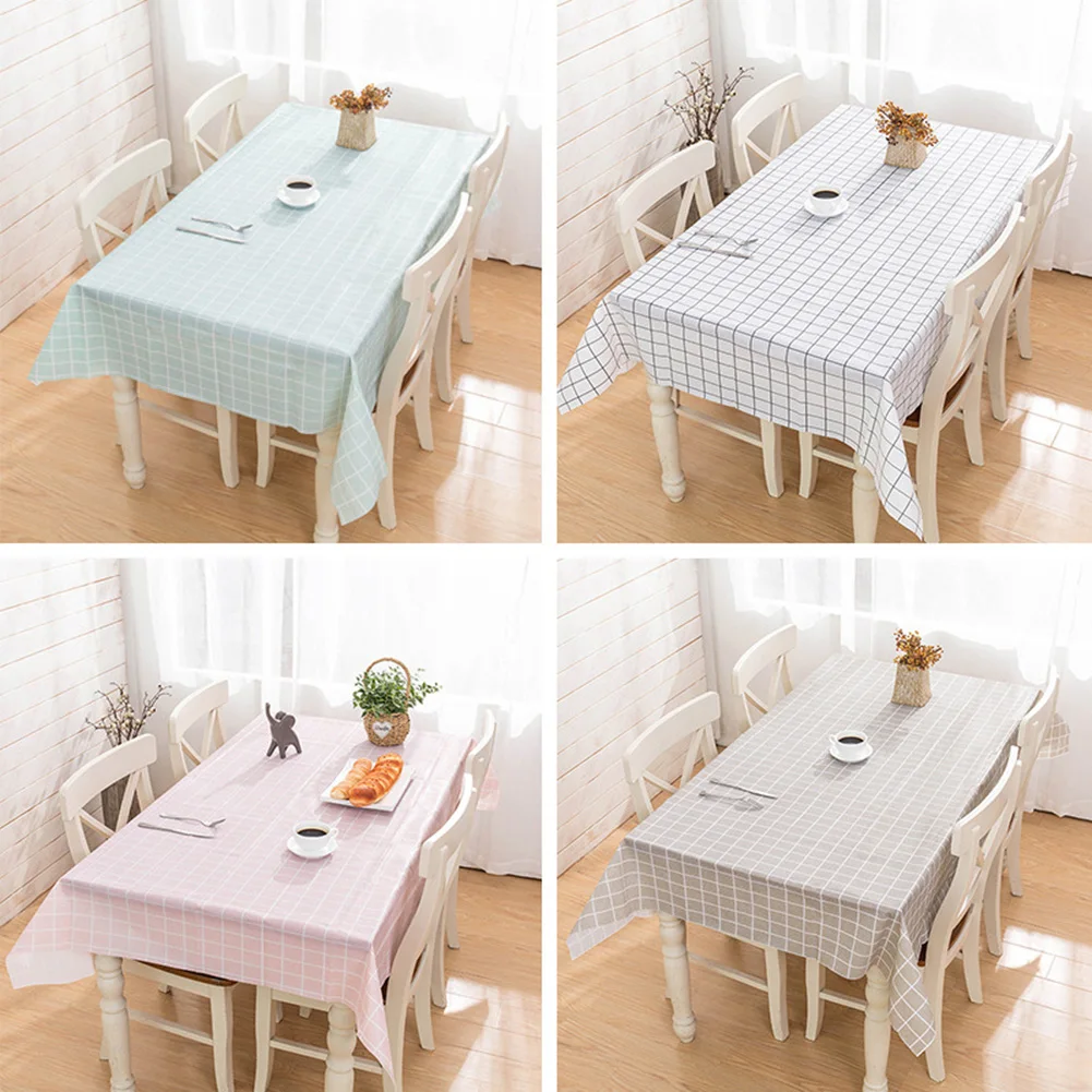 PVC Tablecloth Waterproof Scald-Proof Disposable Plastic Table Cloth Nordic Style Grid Printed Oilcloth Kitchen Dining Table Mat
PVC Tablecloth Waterproof Scald-Proof Disposable Plastic Table Cloth Nordic Style Grid Printed Oilcloth Kitchen Dining Table Mat