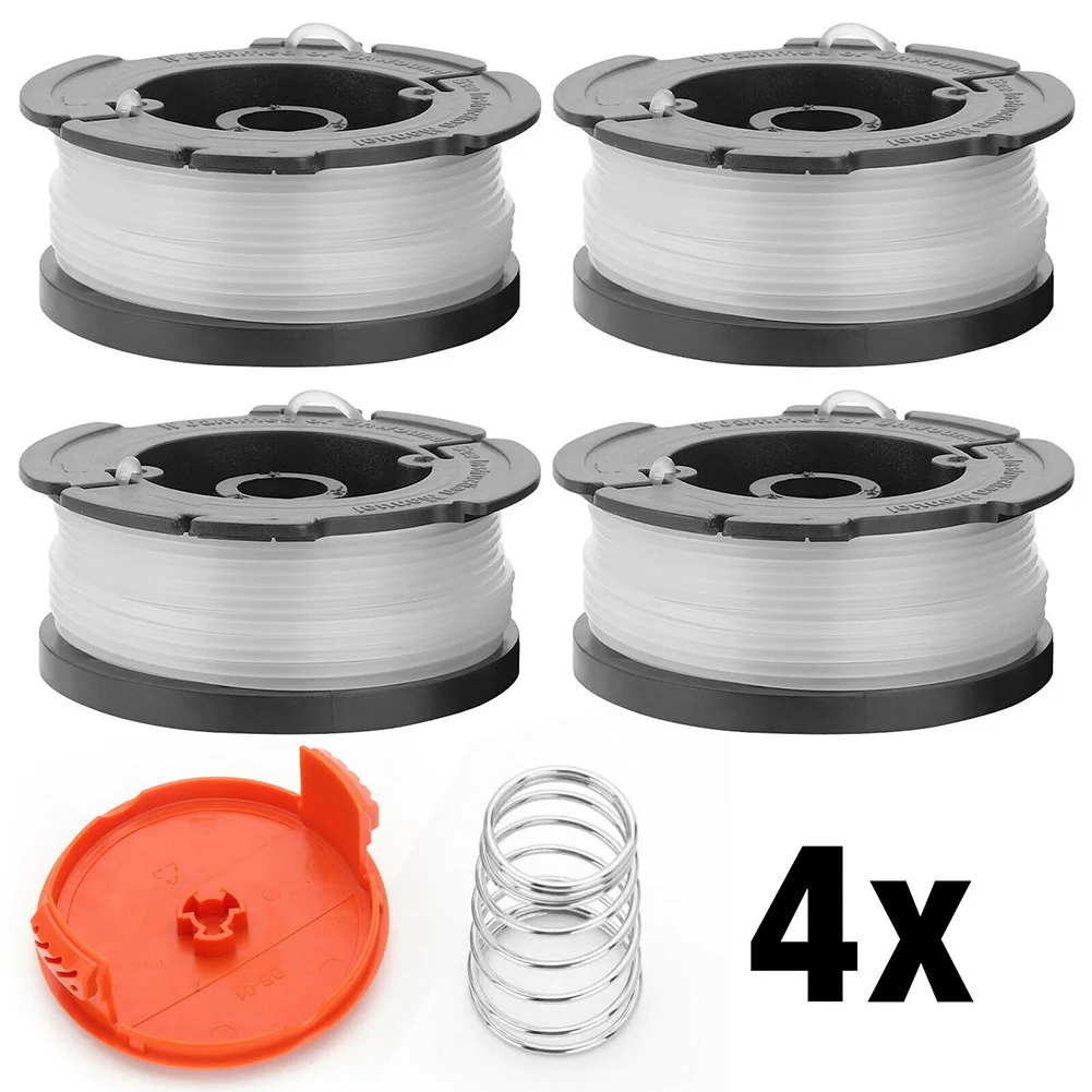4 Pcs Coils With Coil Lid Spool Line Cap Set Thread Coil Set For Black Decker Lawn Mower Grass Trimmer Accessories
4 Pcs Coils With Coil Lid Spool Line Cap Set Thread Coil Set For Black Decker Lawn Mower Grass Trimmer Accessories