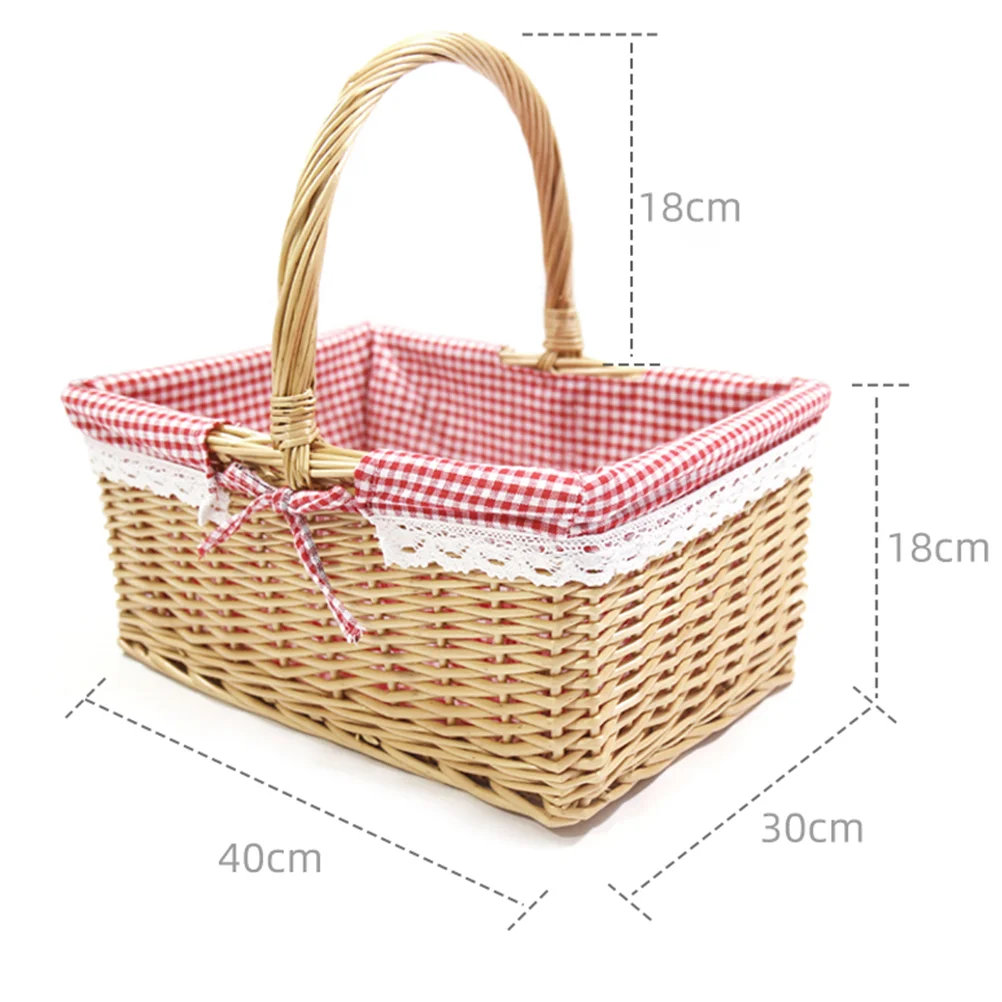 Simulation Rattan Basket Pastoral Style Decorative Outdoor Storage Bins Lids Handle Flower Portable Dessert
Simulation Rattan Basket Pastoral Style Decorative Outdoor Storage Bins Lids Handle Flower Portable Dessert