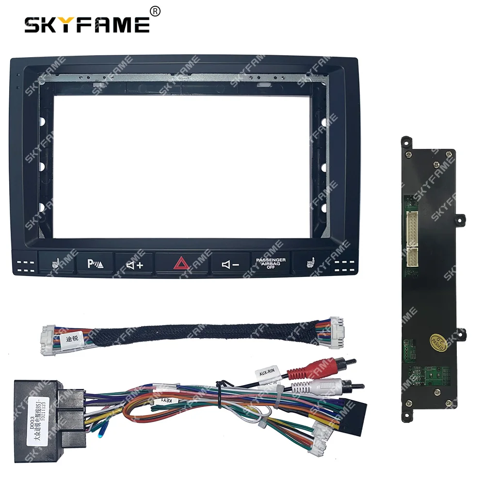 SKYFAME автомобильная рамка Fascia адаптер Canbus Box декодер Android радио приборная панель монтажная панель комплект для Volkswagen Touareg
SKYFAME автомобильная рамка Fascia адаптер Canbus Box декодер Android радио приборная панель монтажная панель комплект для Volkswagen Touareg