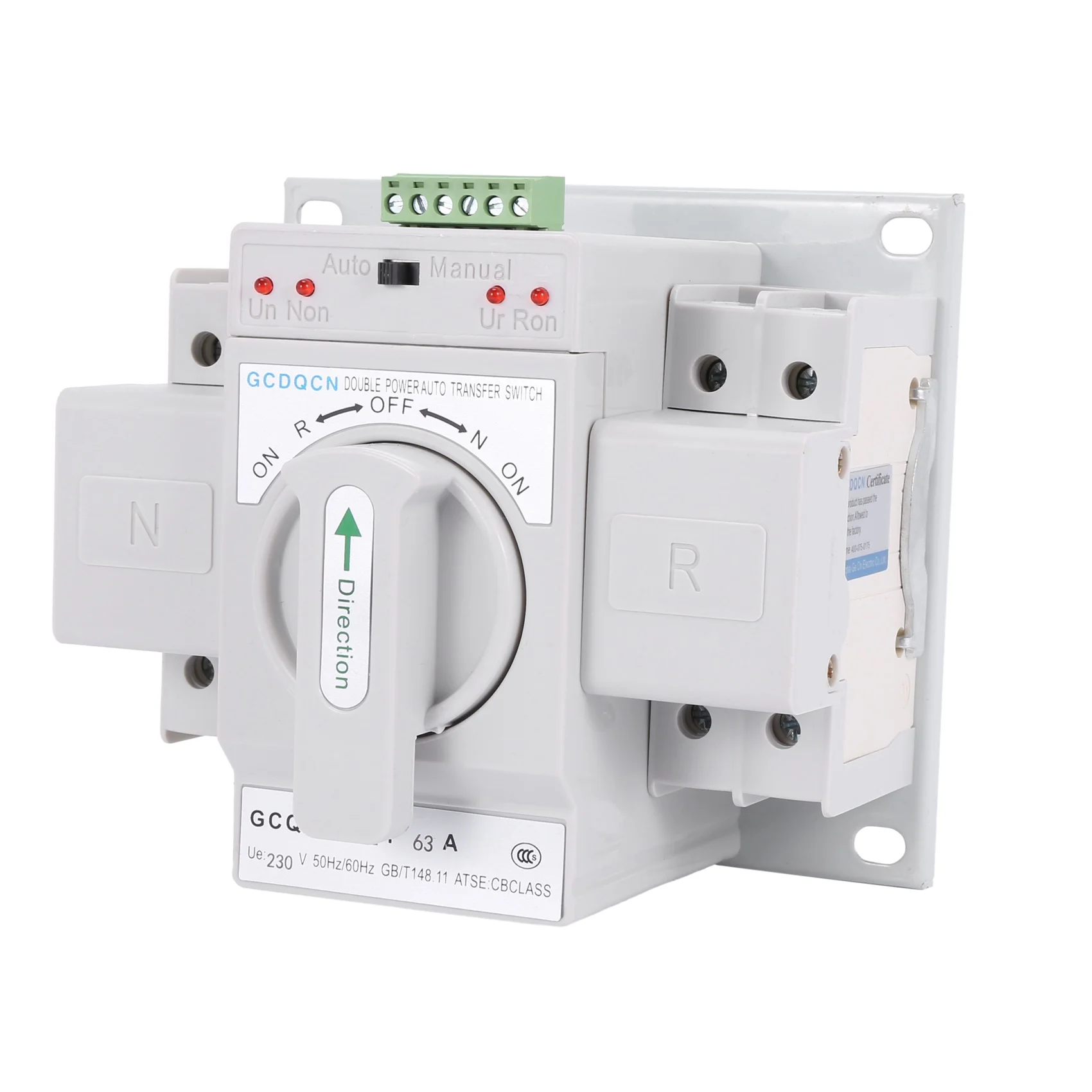 Dual Power Automatic Transfer Switch 2P63A Switch Gear Switch Cb Class Ats Home Single Phase 220V
Dual Power Automatic Transfer Switch 2P63A Switch Gear Switch Cb Class Ats Home Single Phase 220V