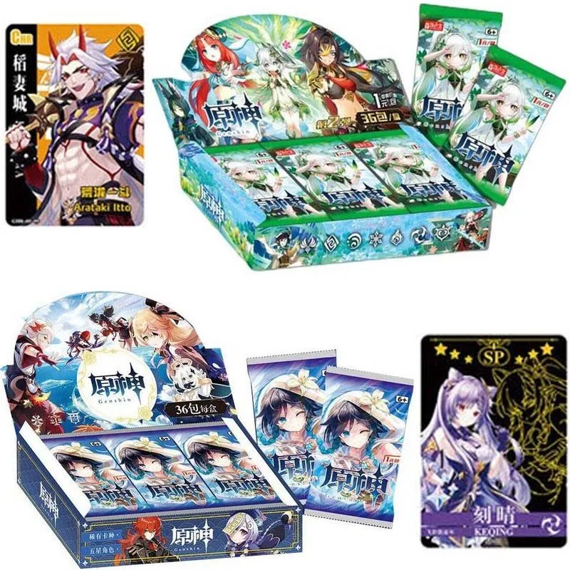 Новые оригинальные ударные карты Genshin аниме-фигурки Genshin Impact Aether Jean Lisa Lumine коллекционные карточки детские игрушки для подарка
Новые оригинальные ударные карты Genshin аниме-фигурки Genshin Impact Aether Jean Lisa Lumine коллекционные карточки детские игрушки для подарка