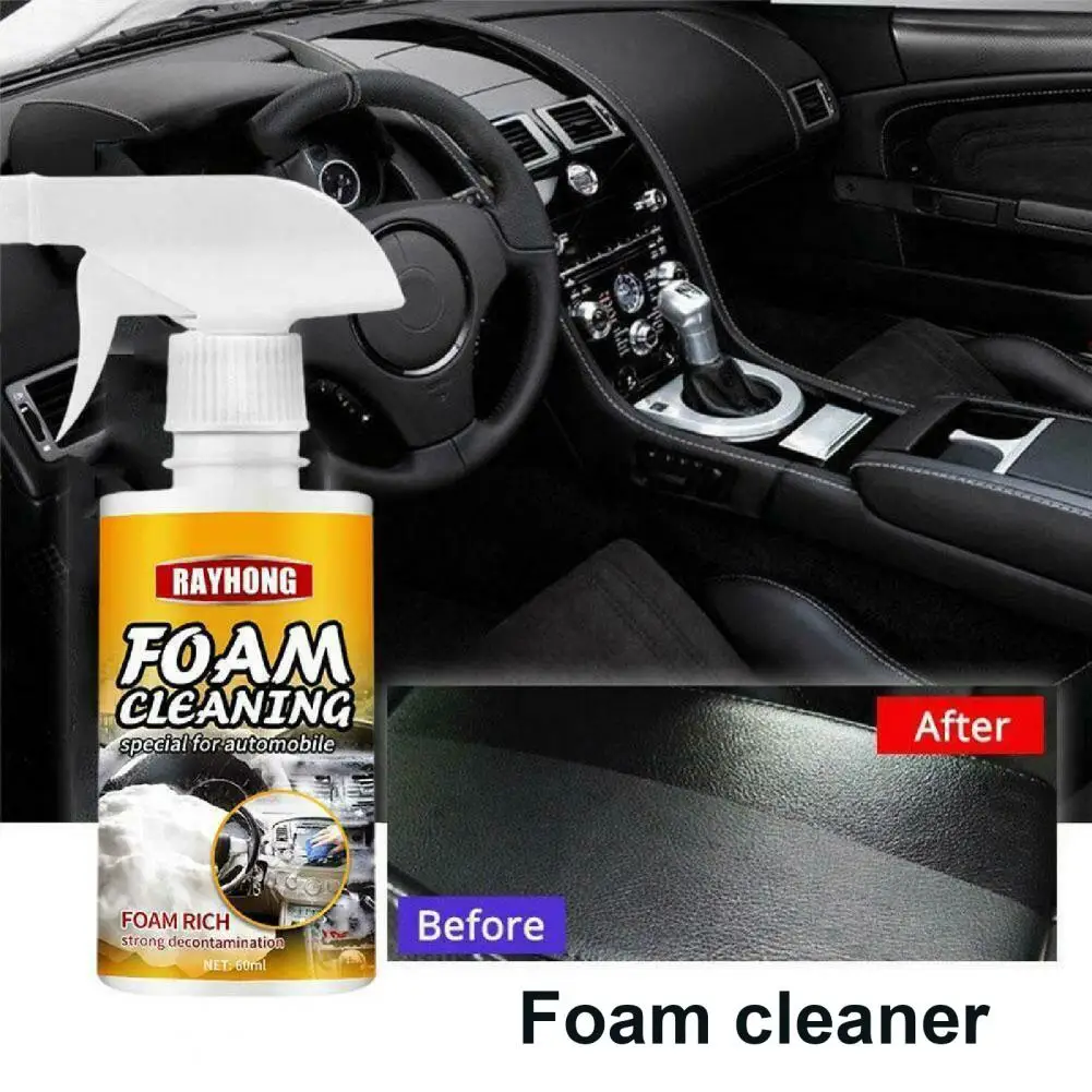 60ML/120ML Foam Cleaner Multi Purpose Deep Cleaning Eco-friendly All-purpose Auto Interior Cleaner Car Wash Accessories
60ML/120ML Foam Cleaner Multi Purpose Deep Cleaning Eco-friendly All-purpose Auto Interior Cleaner Car Wash Accessories