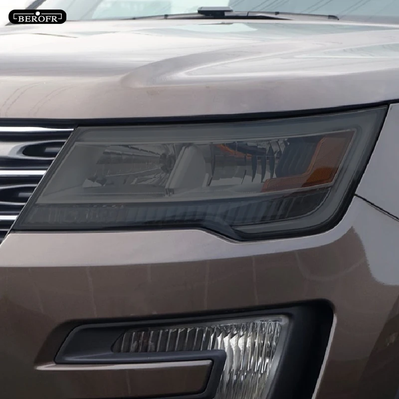 2Pcs Car Headlight Protection Tint Film Smoke Black Transparent TPU Front Light Sticker For Ford Explorer 2016 2017 Accessories
2Pcs Car Headlight Protection Tint Film Smoke Black Transparent TPU Front Light Sticker For Ford Explorer 2016 2017 Accessories