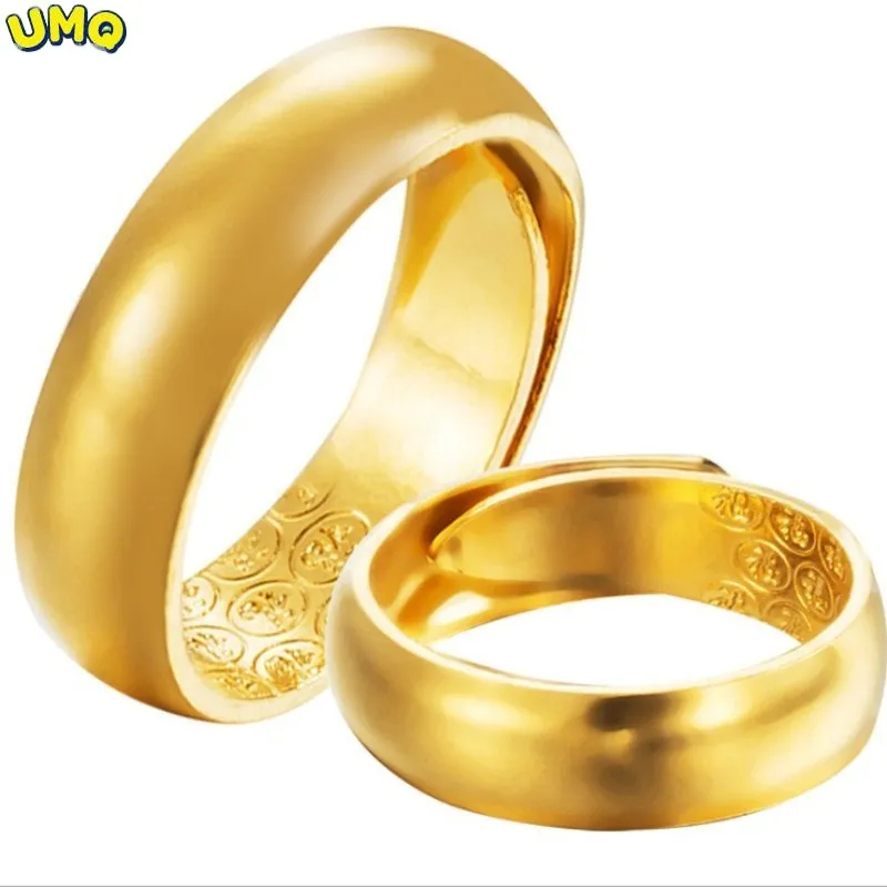 Gold Plated Opening Smooth Face Men's Gold Ring Women's Vietnamese Gold Couple Ring 18k Gold Ring Crown Jewelry
Gold Plated Opening Smooth Face Men's Gold Ring Women's Vietnamese Gold Couple Ring 18k Gold Ring Crown Jewelry