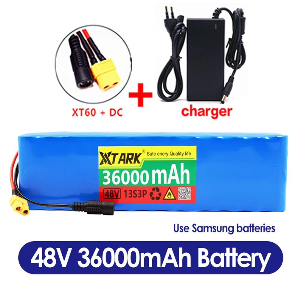 Powerful 48V 101000mAh 1000w 13S3P XT60 101Ah Li-ion Battery for 54.6V Scooter Electric Bike with BMS Charger
Powerful 48V 101000mAh 1000w 13S3P XT60 101Ah Li-ion Battery for 54.6V Scooter Electric Bike with BMS Charger