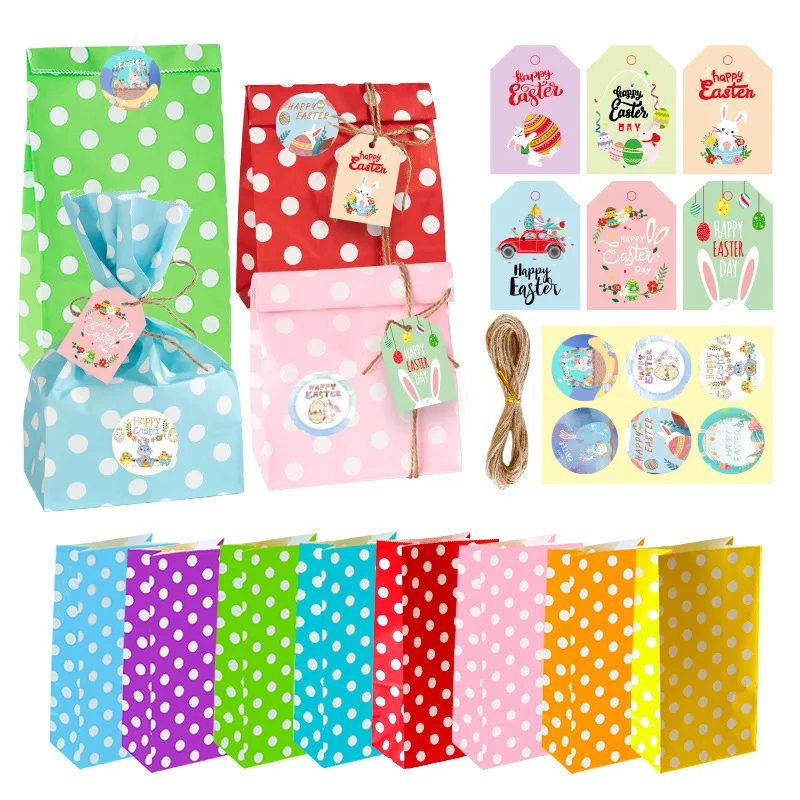 24pcs Bunny Easter Kraft Bags Cute Rabbit Chick Egg Cookies Candy Packaging Paper Bags Happy Easter Party Decoration Favors Bags
24pcs Bunny Easter Kraft Bags Cute Rabbit Chick Egg Cookies Candy Packaging Paper Bags Happy Easter Party Decoration Favors Bags