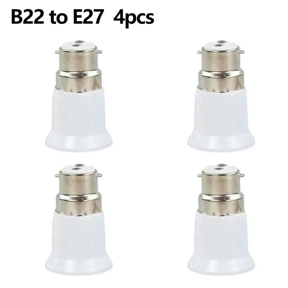 4Pc B22 To E27 Light Bulb Adaptor Socket Converter For LED Light Bayonet Screw Light Bulb Base Holder Lighting Accessories
4Pc B22 To E27 Light Bulb Adaptor Socket Converter For LED Light Bayonet Screw Light Bulb Base Holder Lighting Accessories