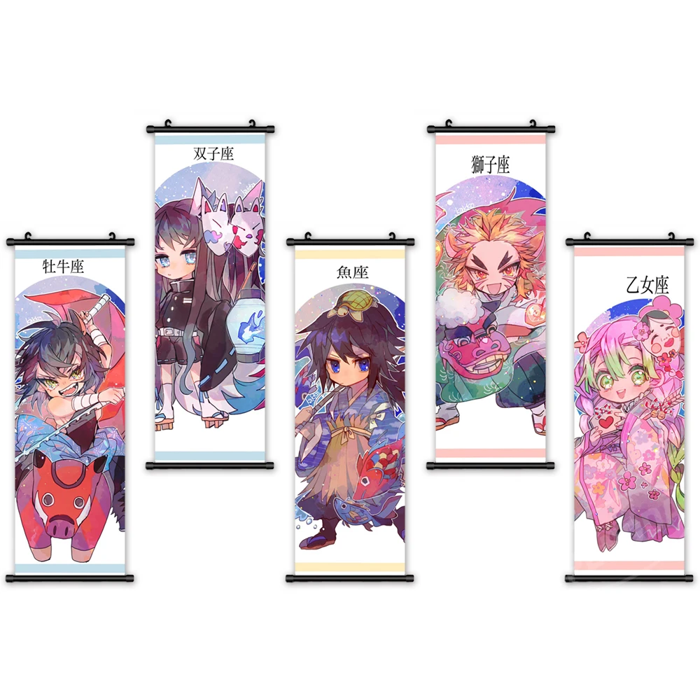 Home Decoration Hanging Poster Japan Kimetsu Role Canvas Wall Art Printed Modern Demon Slayer Anime Painting Scroll Living Room
Home Decoration Hanging Poster Japan Kimetsu Role Canvas Wall Art Printed Modern Demon Slayer Anime Painting Scroll Living Room