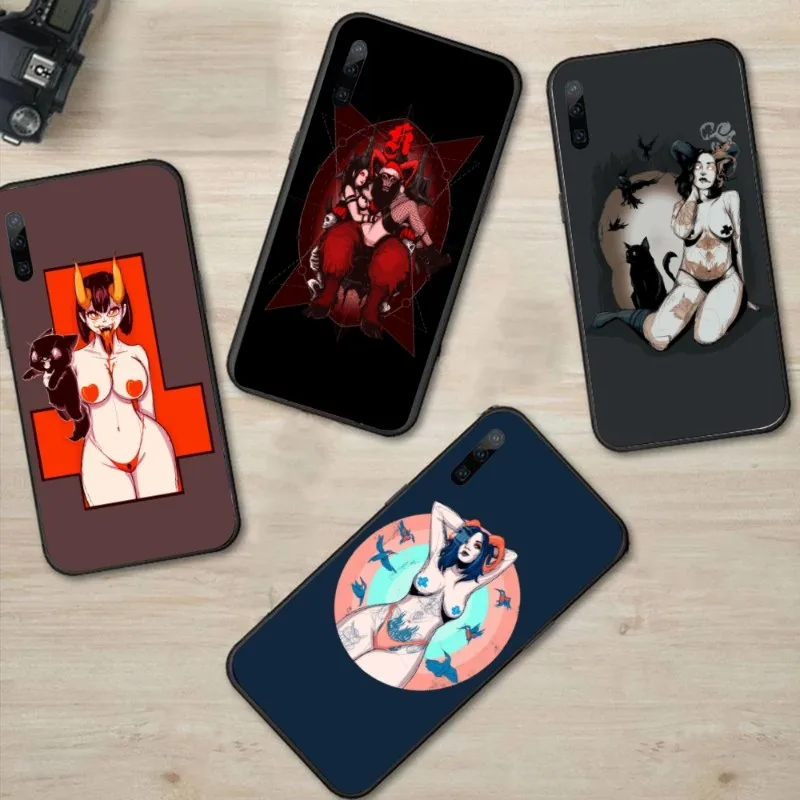 Чехол для телефона Hentai с изображением сексуального демона для Huawei P50 P40 P30 Pro Lite P Smart 2021 2019 Magic 3, черный мягкий чехол, чехол 
Чехол для телефона Hentai с изображением сексуального демона для Huawei P50 P40 P30 Pro Lite P Smart 2021 2019 Magic 3, черный мягкий чехол, чехол