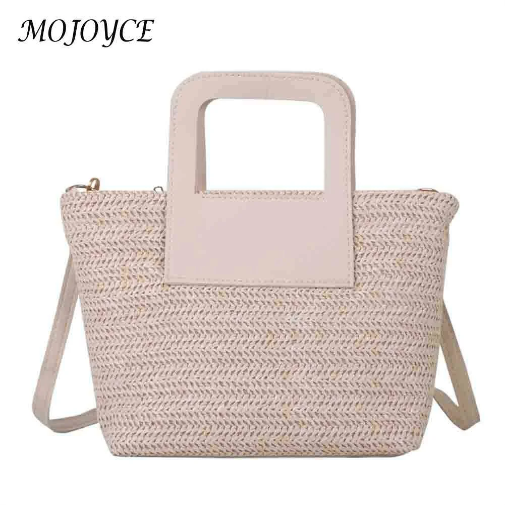 Summer Women Tote Bags Handmade Woven Hand-woven Handbags Casual Simple Fashion Portable Elegant Splicing for Weekend Vacation
Summer Women Tote Bags Handmade Woven Hand-woven Handbags Casual Simple Fashion Portable Elegant Splicing for Weekend Vacation