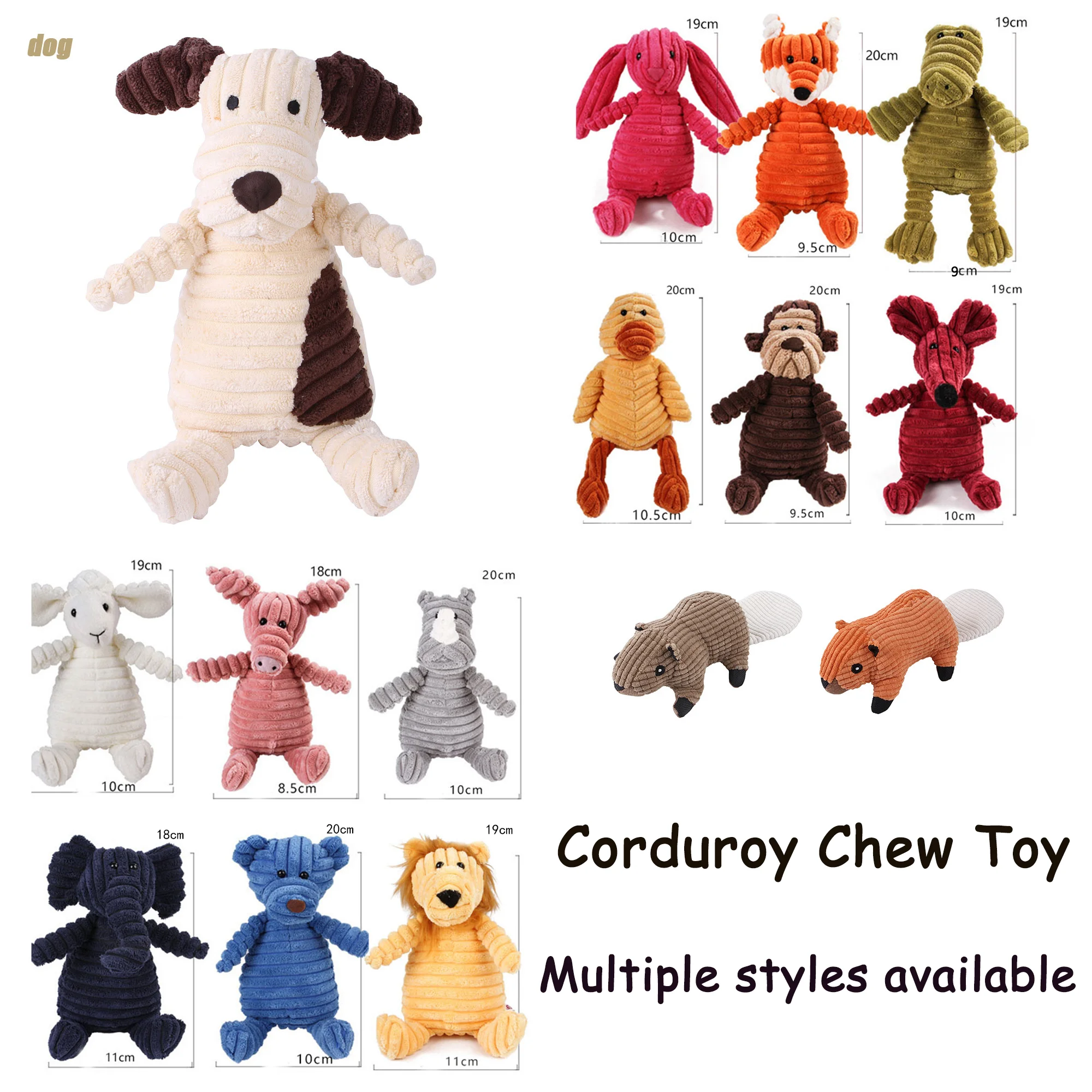 Corduroy Puppy Toy For Pet Dog Training Chew Play Fetch Bite Toys Squeaky Fox Plush Elephan Pig Pet Interactive Toy Dog Supplies
Corduroy Puppy Toy For Pet Dog Training Chew Play Fetch Bite Toys Squeaky Fox Plush Elephan Pig Pet Interactive Toy Dog Supplies