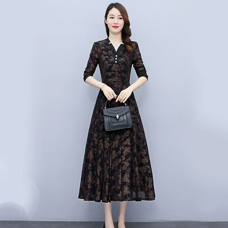 Female Long Sleeve Party Midi Dress Autumn Winter Plus Size Korean Casual Runway Vestidos 2022 New Elegant Bodycon Vintage Dress
Female Long Sleeve Party Midi Dress Autumn Winter Plus Size Korean Casual Runway Vestidos 2022 New Elegant Bodycon Vintage Dress