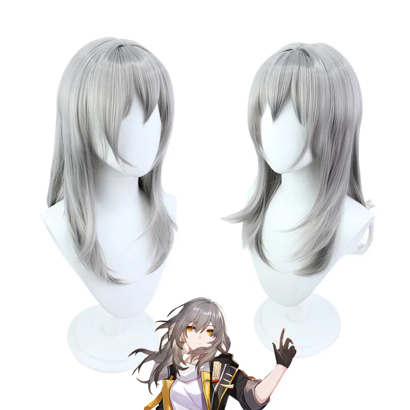 Game Honkai Star Rail Trailblazer Cosplay 52CM Wig Gray Heat Resistant Synthetic Wig Halloween Costume Party Role Play + Wig Cap
Game Honkai Star Rail Trailblazer Cosplay 52CM Wig Gray Heat Resistant Synthetic Wig Halloween Costume Party Role Play + Wig Cap