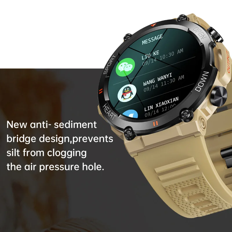 Спортивные часы, новинка, мужские умные часы с круглым экраном 1,39 дюйма, большой экран, напоминание о звонках, 400 мАч, умные часы для спорта на открытом воздухе для мужчин и женщин 
Спортивные часы, новинка, мужские умные часы с круглым экраном 1,39 дюйма, большой экран, напоминание о звонках, 400 мАч, умные часы для спорта на открытом воздухе для мужчин и женщин