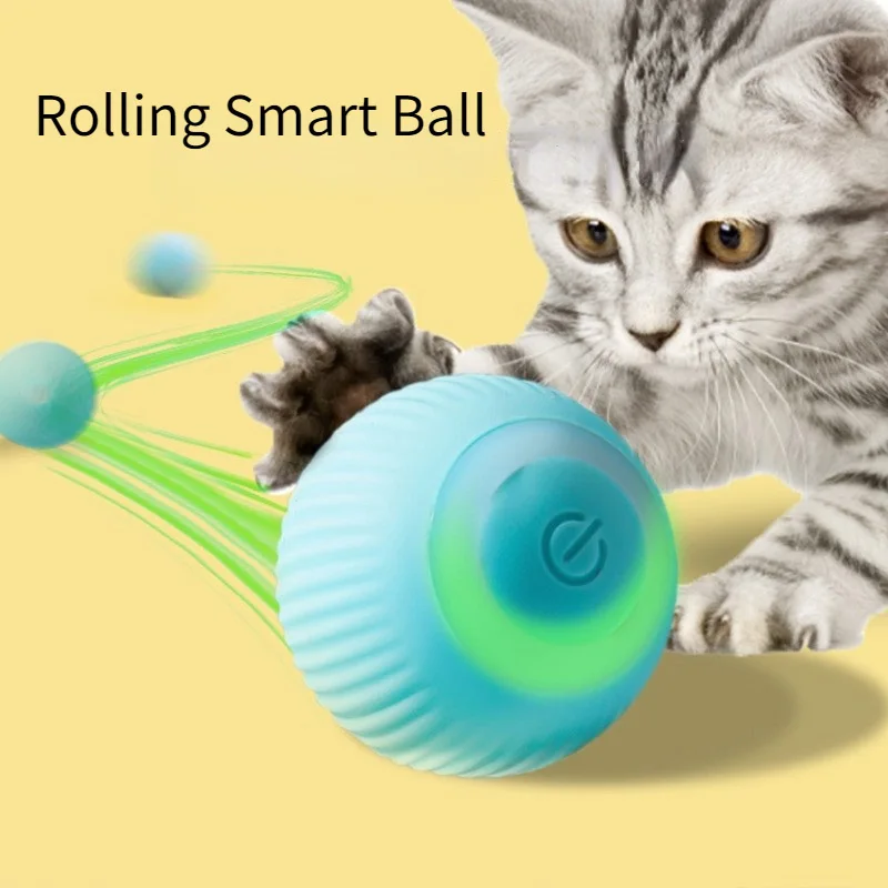 Smart Cat Toys Automatic Rolling Cat Ball Interactive Toy for Pet Training Self-moving Kitten Toys Cat Accessories for Indoor
Smart Cat Toys Automatic Rolling Cat Ball Interactive Toy for Pet Training Self-moving Kitten Toys Cat Accessories for Indoor