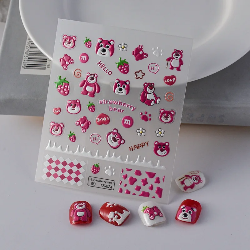 Новые трехмерные наклейки для ногтей 5D, бумажные красные стильные тисненые наклейки для ногтей с изображением жадного медведя, мультяшный ... 
Новые трехмерные наклейки для ногтей 5D, бумажные красные стильные тисненые наклейки для ногтей с изображением жадного медведя, мультяшный ...