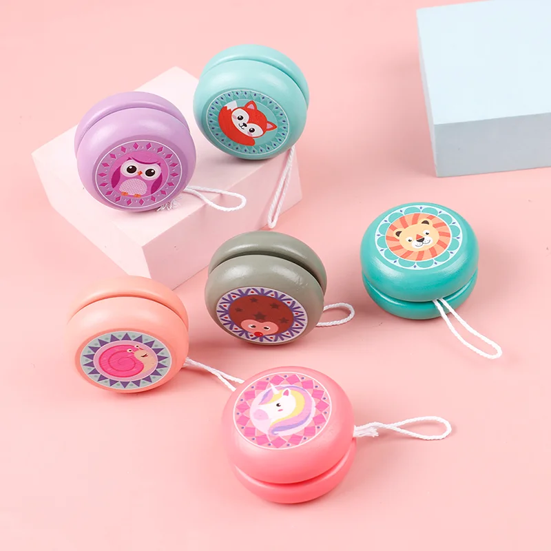 Wooden Yoyo Ball Toy Cute Animal Prints Yoyo Toys Puzzle Nostalgic Toys Creative Cartoon Animal Whirlwind Toys for Children 
Wooden Yoyo Ball Toy Cute Animal Prints Yoyo Toys Puzzle Nostalgic Toys Creative Cartoon Animal Whirlwind Toys for Children