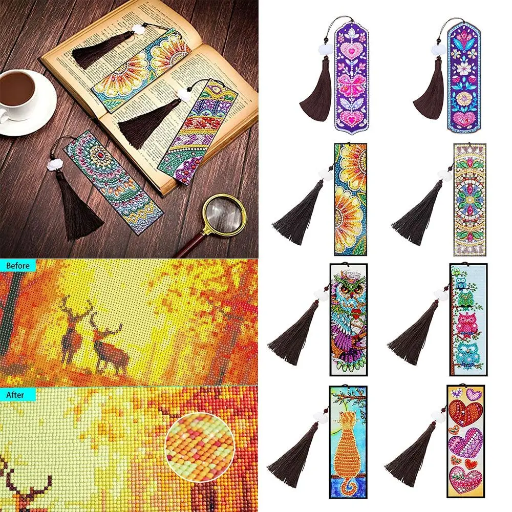 5D DIY Diamond Painting Tassel Bookmark Special Shaped Diamond Embroidery Book Mark Art Crafts Kits Handmade Gifts
5D DIY Diamond Painting Tassel Bookmark Special Shaped Diamond Embroidery Book Mark Art Crafts Kits Handmade Gifts