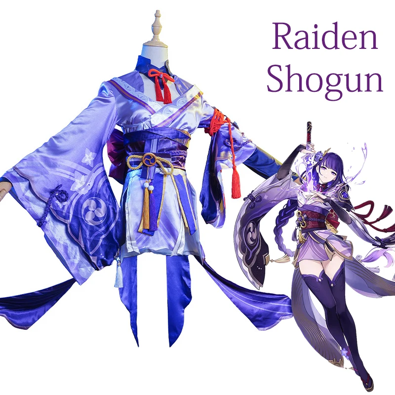 Raiden Shogun Cosplay Genshin Impact Costume Uniform Wig Anime Chinese Style Halloween Costumes Game
Raiden Shogun Cosplay Genshin Impact Costume Uniform Wig Anime Chinese Style Halloween Costumes Game