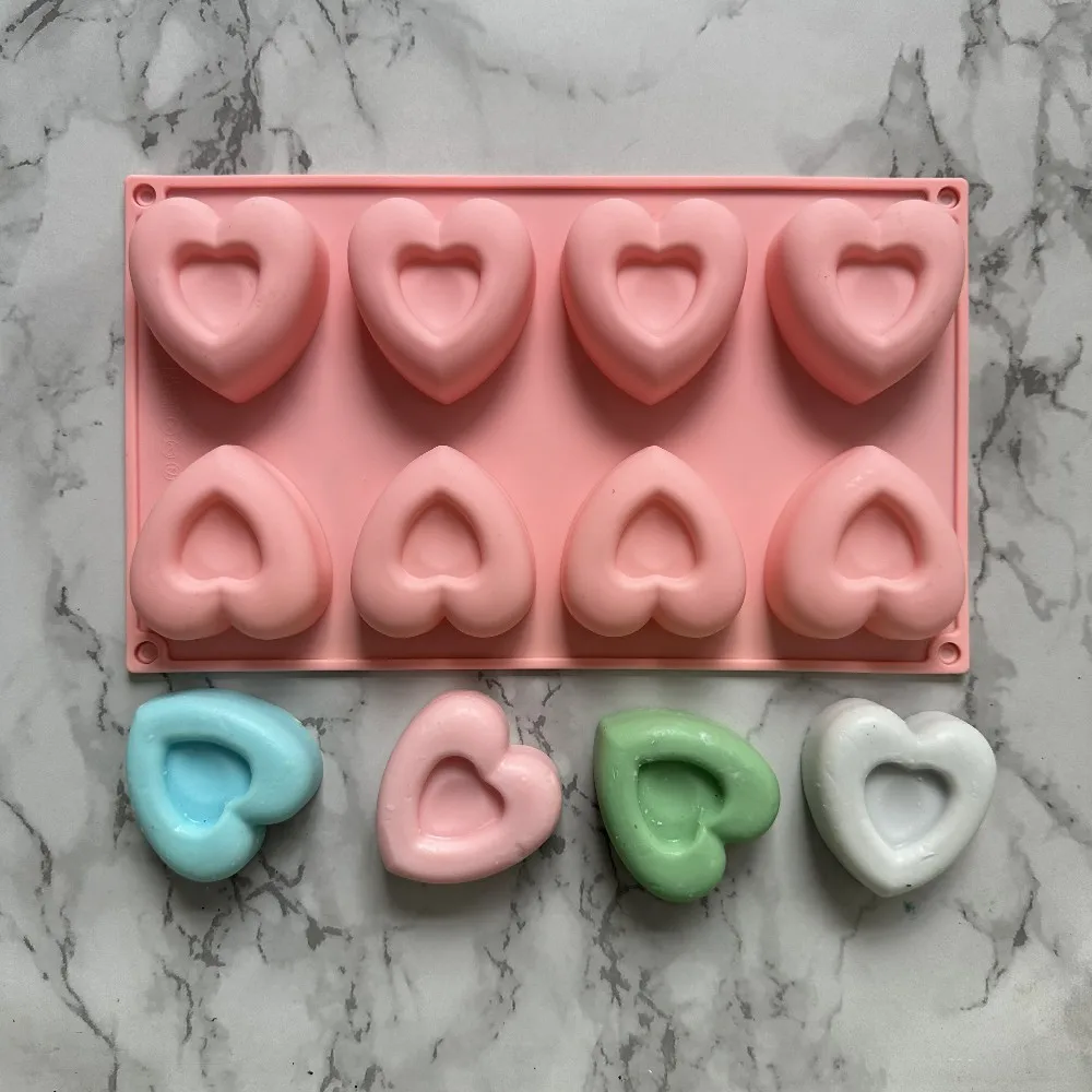 Silicone Cake Bread Desserts Bakery Tool 8 Holes Love Heart Shape donut doughnut Mold Baking Muffin Cups Soap Mold
Silicone Cake Bread Desserts Bakery Tool 8 Holes Love Heart Shape donut doughnut Mold Baking Muffin Cups Soap Mold