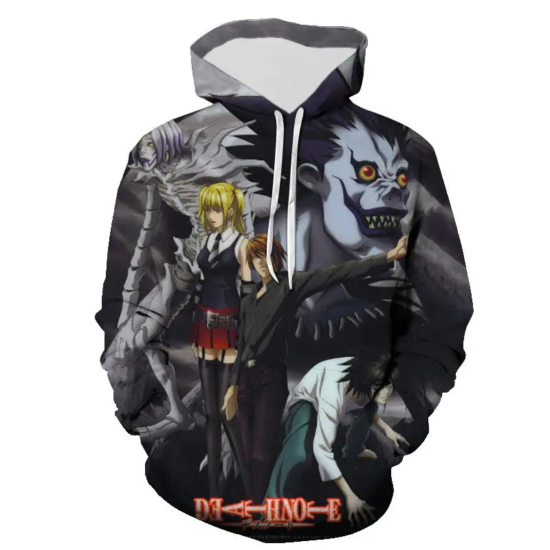 2022 New Pullover Hoodies Cool Death Note Fashion Men Women Children 3D Printed Sweatshirts Streetwear Boy Girl Kids Tops
2022 New Pullover Hoodies Cool Death Note Fashion Men Women Children 3D Printed Sweatshirts Streetwear Boy Girl Kids Tops