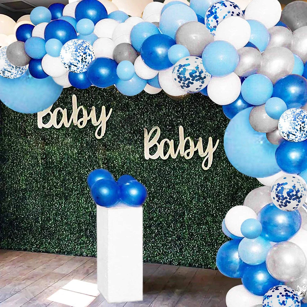 134Pcs Blue Balloon Garland Arch Kit White Silver Confetti Latex Globos for Wedding Graduation Birthday Party Baby Shower Decor
134Pcs Blue Balloon Garland Arch Kit White Silver Confetti Latex Globos for Wedding Graduation Birthday Party Baby Shower Decor