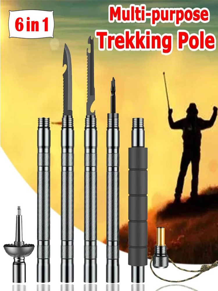 Multifunction Folding Carbon Fiber Trekking Pole Walking Sticks Camping Wild Survival Multiple Tools Walking Hiking Accessories
Multifunction Folding Carbon Fiber Trekking Pole Walking Sticks Camping Wild Survival Multiple Tools Walking Hiking Accessories