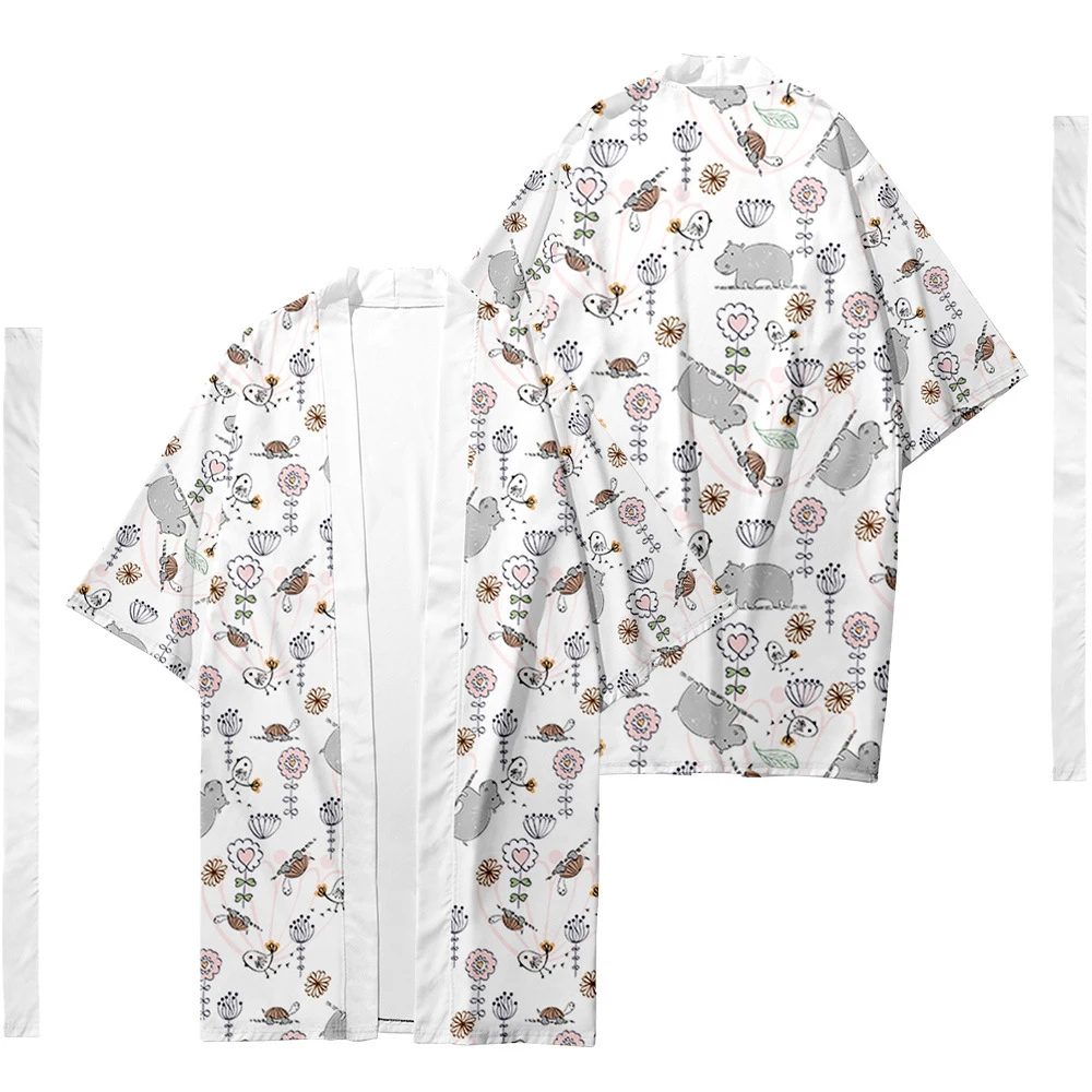 Men's Japanese Long Kimono Cardigan Men's Samurai Clothing Kimono Cartoon Animal Pattern Kimono Shirt Yukata Jacket 4
Men's Japanese Long Kimono Cardigan Men's Samurai Clothing Kimono Cartoon Animal Pattern Kimono Shirt Yukata Jacket 4